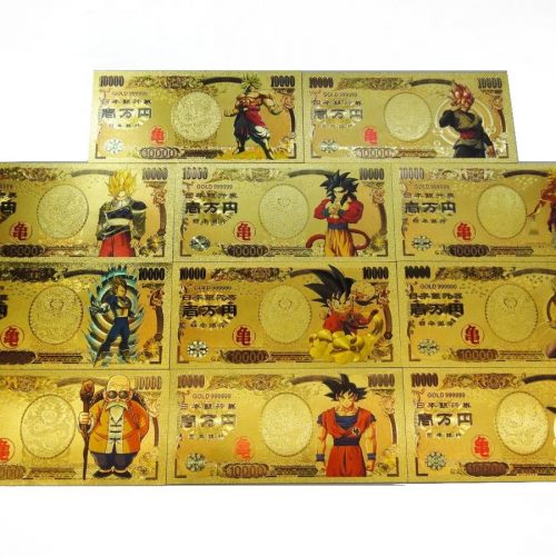 Dragon Ball Z Complete Set Japan Anime Card Banknotes 10000 JPY